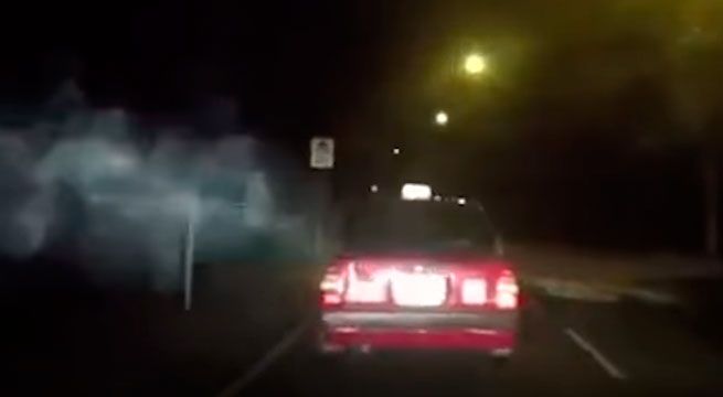 YouTube: actividad paranormal en medio de la carretera provocó terrible accidente