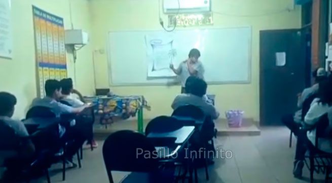 YouTube: aterrador fenómeno paranormal en salón de clases de Bolivia