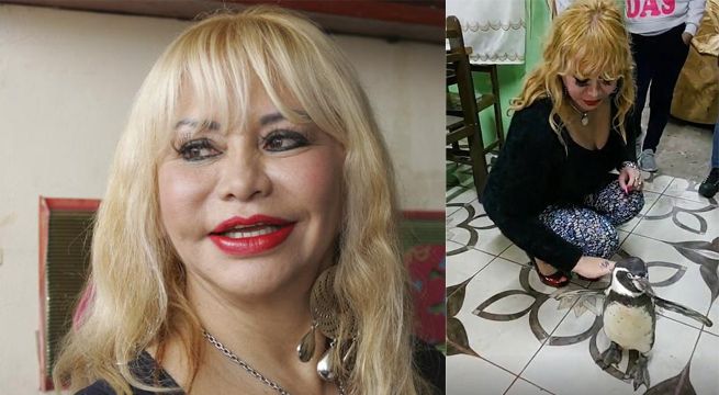Susy Díaz es criticada en redes por posar con un pingüino