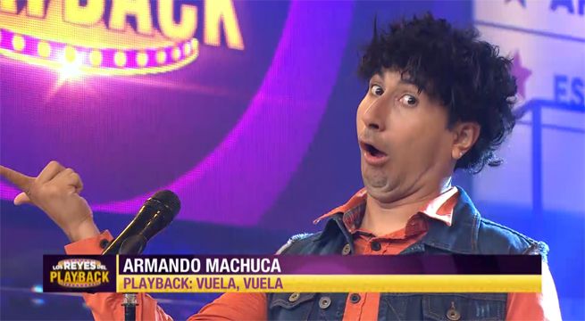 Armando Machuca abrió las presentaciones con el playback de “Vuela Vuela”