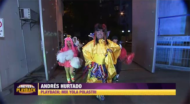 Andrés Hurtado se disfrazó de Yola Polastri  en la final de Los Reyes del Playback