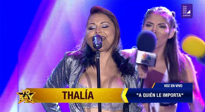 Thalía abrió la noche interpretando “A quién le importa”