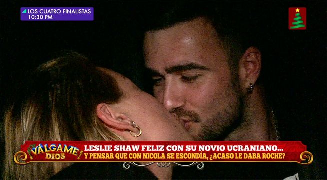 Leslie Shaw feliz con su novio ucraniano... Y pensar que con Nicola se escondía