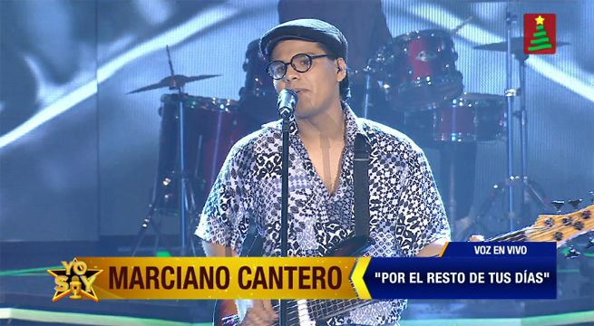 Yo Soy: Marciano Cantero hizo saltar al público al cantar “Por el resto de tus días”