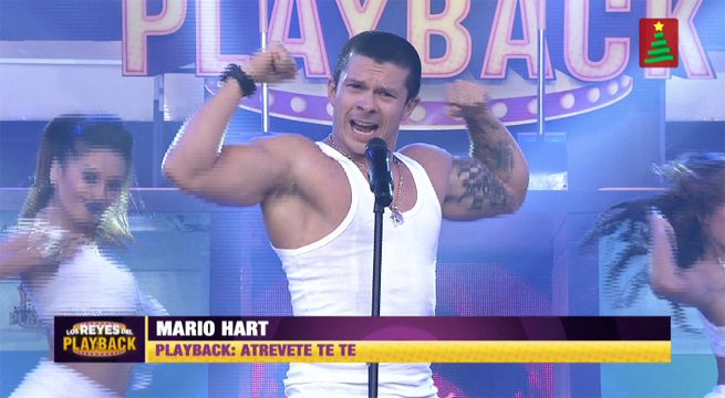 Mario Hart debutó en Los Reyes del Playback llevándose la corona