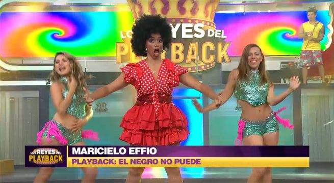 Maricielo Effio sorprendió con su playback de “El negro no puede”