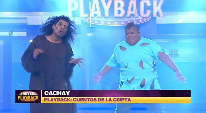 Cachay puso a reír a todos interpretando “Los cuentos de la cripta”