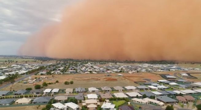 Tormenta de arena 'se traga' una ciudad australiana en pocos minutos (Video)