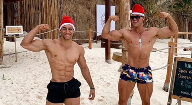 Austin Palao y los hermanos Agostini presumen sus cuerpos de infarto