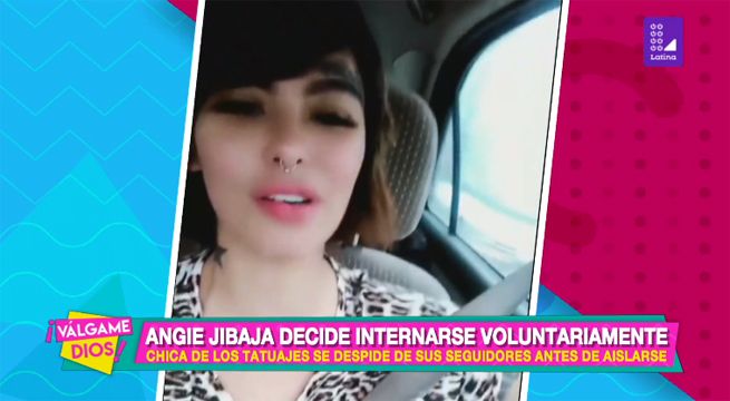 Angie Jibaja decide internarse voluntariamente en un centro de rehabilitación
