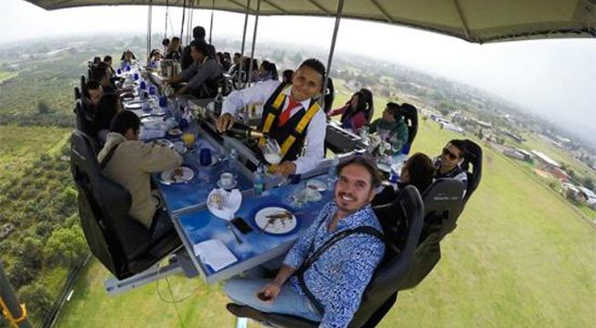 Extraño restaurante que funciona suspendido en el aire atenderá en Lurín (Video)