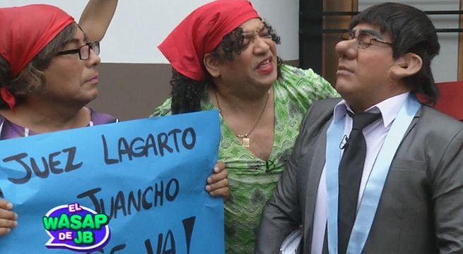 El juez Richard Concepción Lagarto Juancho recibió el apoyo de estas vecinas