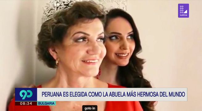 Peruana es elegida como la abuela más hermosa del mundo en Bulgaria