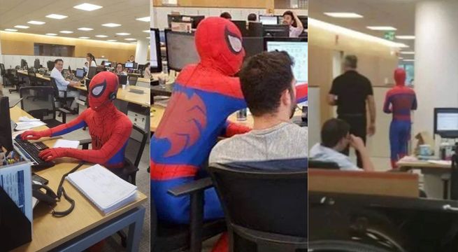 Hombre Araña renunció a su trabajo y así fue su último día (Video)