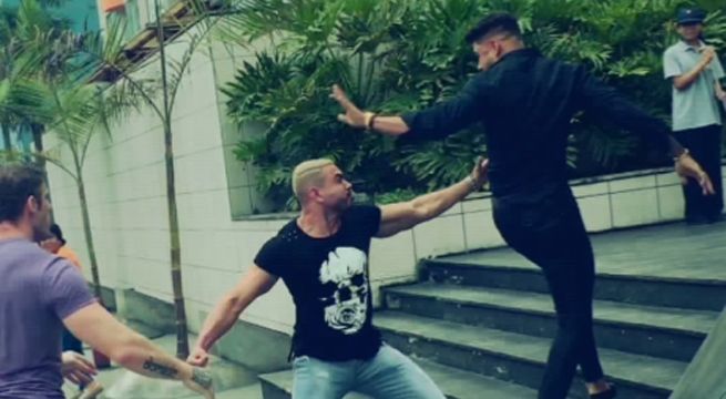 Las imágenes que no se vieron de la pelea entre Erick Sabater y Coto Hernández