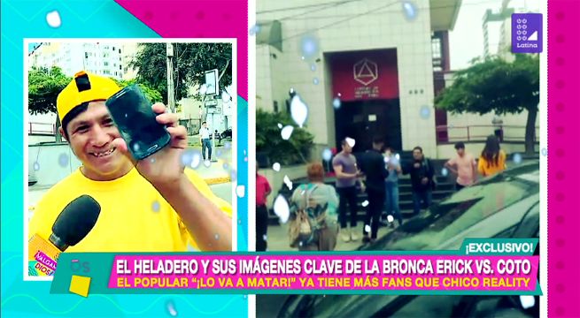 El heladero y sus imágenes clave de la bronca entre Erick Sabater y Coto Hernández