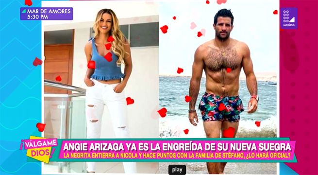 Angie Arizaga ya es la engreída de su nueva suegra