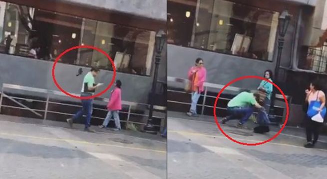 Ave se convirtió en el terror de los transeúntes varones en Miraflores (Video)