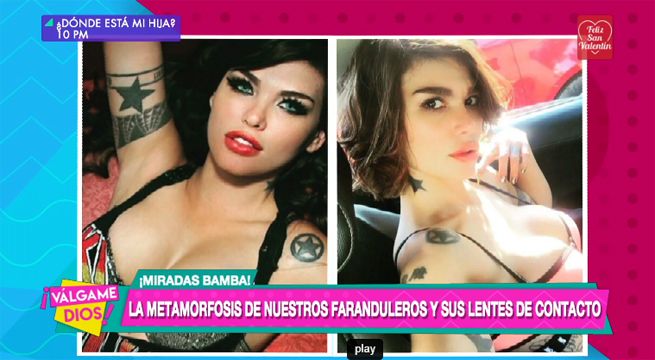 La metamorfosis de nuestros faranduleros y sus lentes de contacto