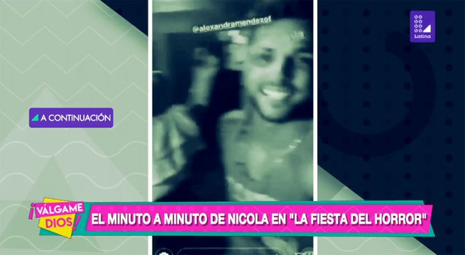El minuto a minuto de Nicola Porcella en la ‘fiesta del horror’