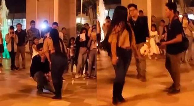 Muchacho prepara sorpresa de San Valentín pero ella lo rechaza en público (Video)