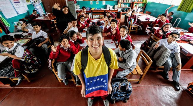 Colegios de la capital recibirían a más de 100 mil niños venezolanos este año
