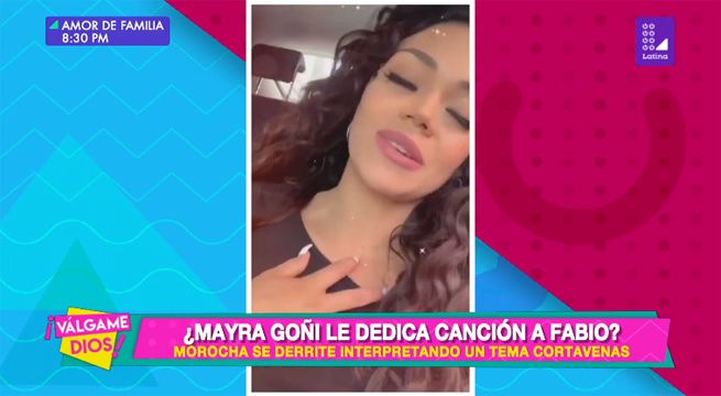 ¿Mayra Goñi le dedica una canción a Fabio Agostini?