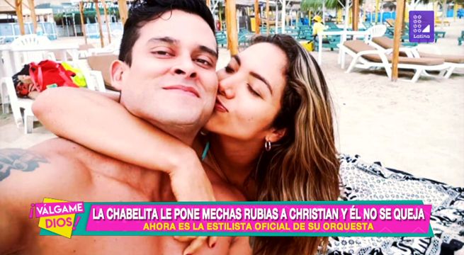 La ‘Chabelita’ le pone mechas rubias a Christian y él no se queja