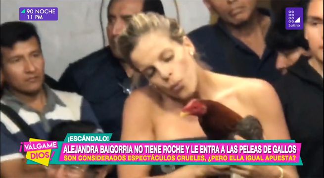 Alejandra Baigorria no tiene roche y le entra a las peleas de gallos