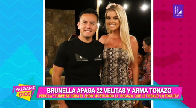 Brunella Horna apaga 22 velitas y arma tonazo