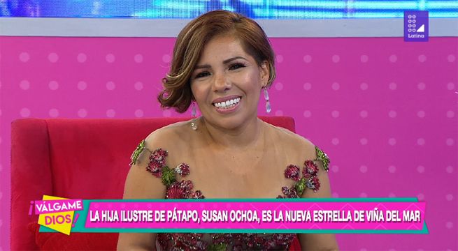 La hija ilustre de Pátapo, Susan Ochoa, estuvo en el set de Válgame Dios
