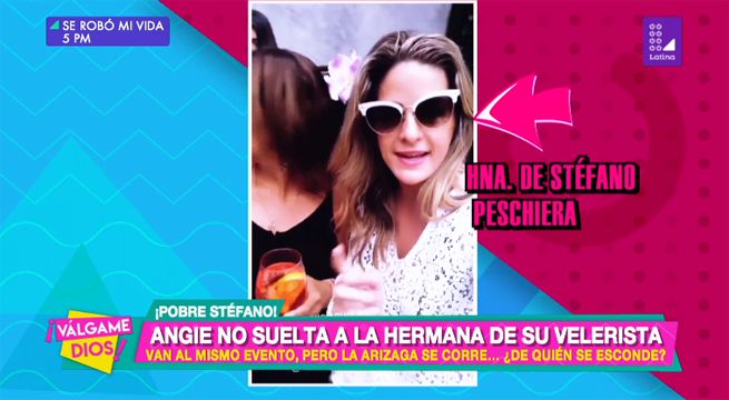 Angie Arizaga no suelta a la hermana de su velerista