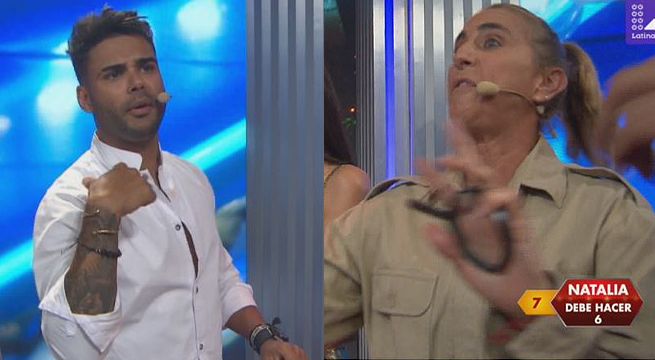Mi famoso puede: Erick Sabater y Natalia Málaga se enfrascaron en una discusión