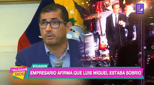 Empresario afirma que Luis Miguel estaba sobrio