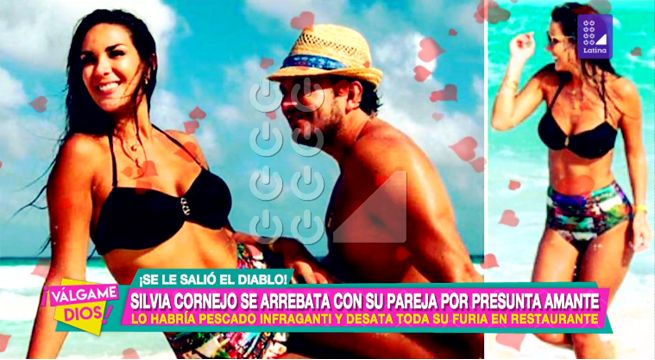 Silvia Cornejo se arrebata con su pareja por presunta amante