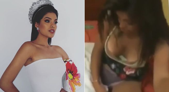 Viralizan video de Miss Perú Anyella Grados en estado de ebriedad