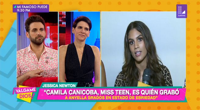 Camila Canicoba, la Miss Teen Perú, fue quien grabó a Anyella Grados