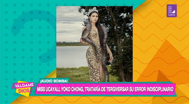 Miss Ucayali, Yoko Chong, sería la otra implicada en el escándalo de las misses