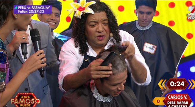 La Carlota irrumpió en 'Mi famoso puede' y jugó 'A lo cachimbo'