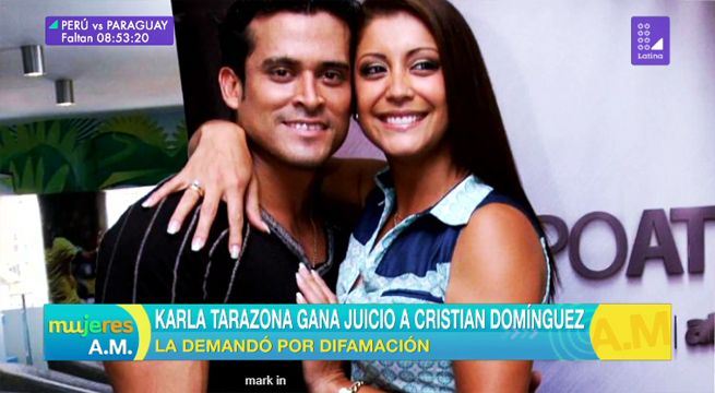 Karla Tarazona le ganó juicio a Christian Domínguez