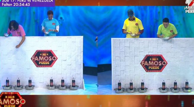 Los cuatro famosos afinaron su puntería para ganar una gran bonificación