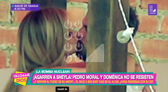 ¡Agarren a Sheyla!: Pedro Moral y Doménica chapan apasionadamente