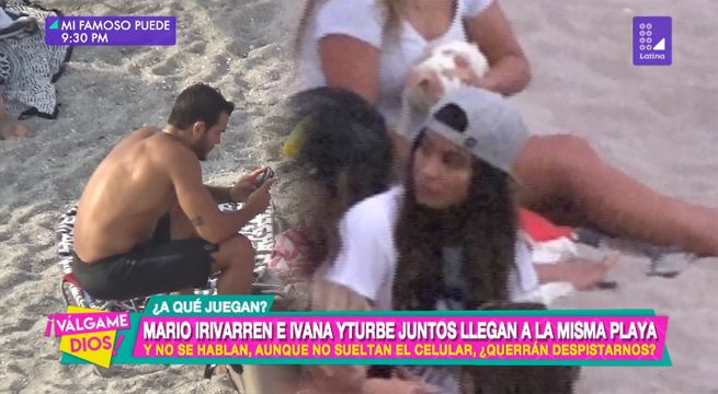 Mario Irivarren e Ivana Yturbe juntos en la misma playa