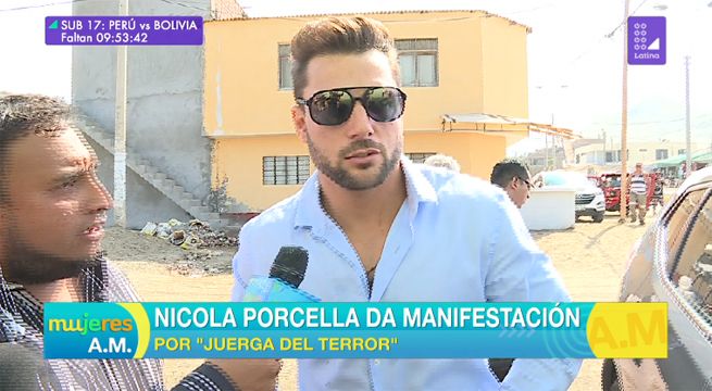 Nicola Porcella da su manifestación luego de la ‘fiesta del horror’