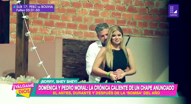 Doménica Delgado y Pedro Moral: La crónica caliente de un chape anunciado