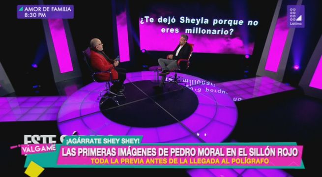 Válgame Dios: Las primeras imágenes de Pedro Moral en el sillón rojo