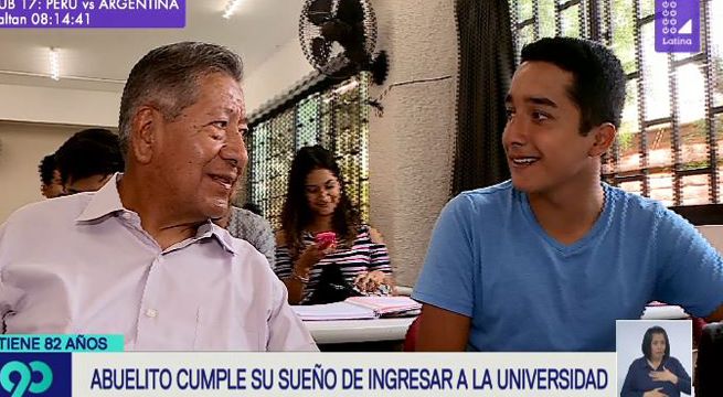 Abuelito cumplió su sueño de ingresar a la universidad [Video]