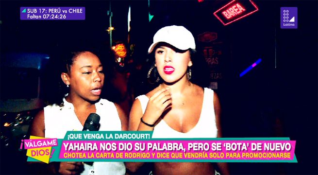 Yahaira Plasencia nos dio su palabra, pero se bota de nuevo