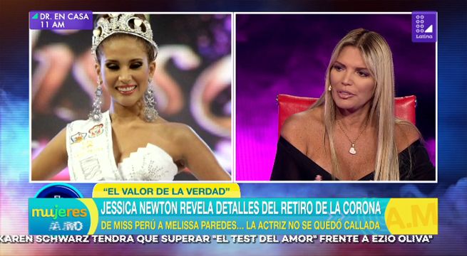 Melissa Paredes respondió así ante las declaraciones de Jessica Newton en el sillón rojo