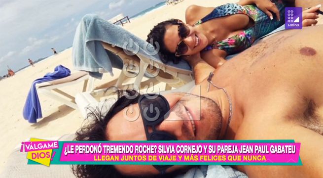 Silvia Cornejo y su esposo llegan juntos de viaje y más felices que nunca